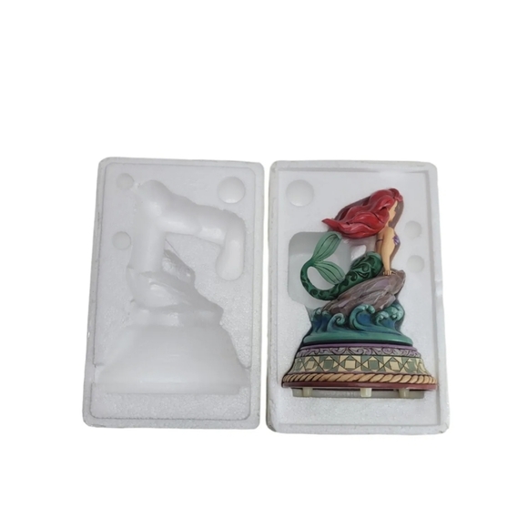 Jim Shore Part of Your World The Little Mermaid Ariel Music Rotating Disney Rare - Picture 4 of 11